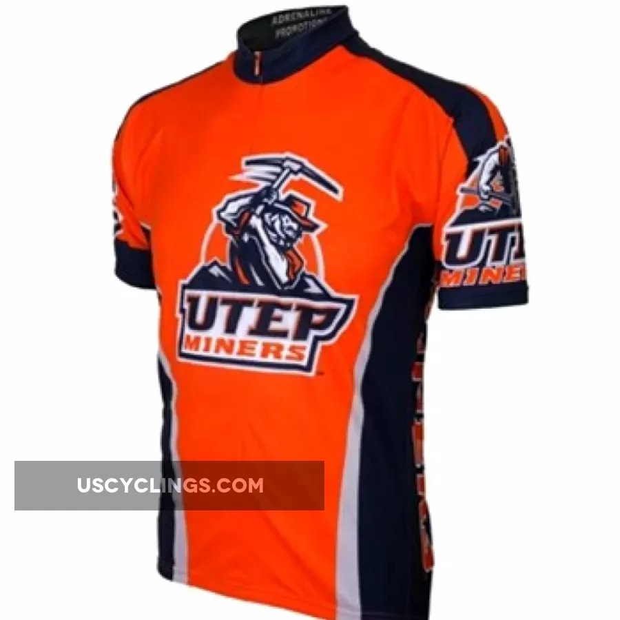 UT University Of Texas At El Paso Miners Cycling Short Sleeve Jersey(UTEP) New Releases