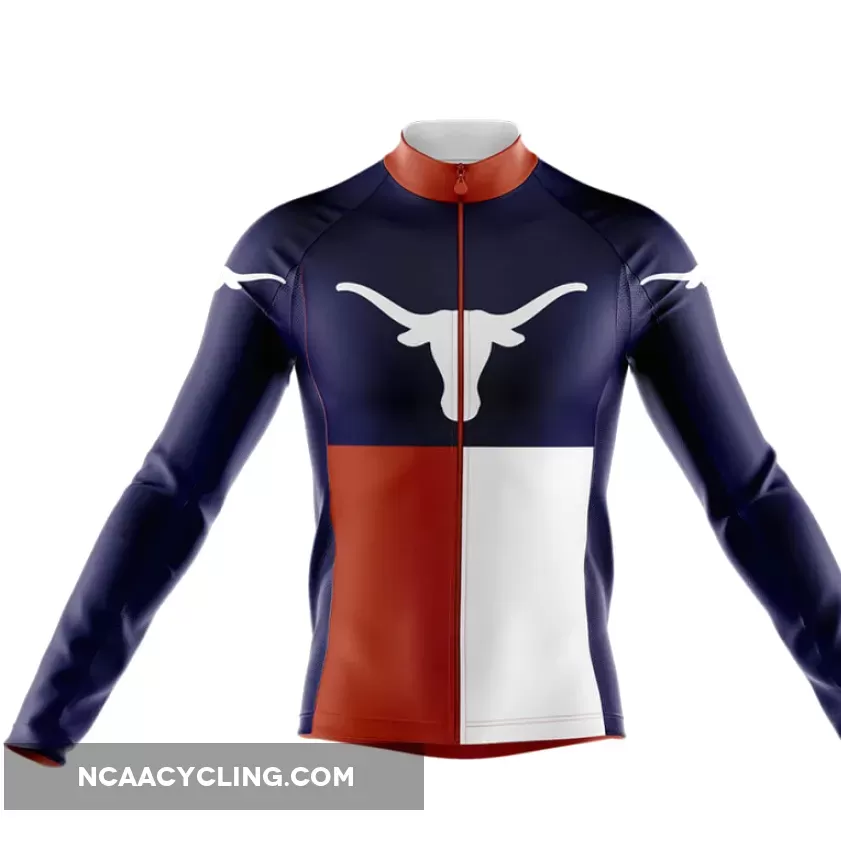 University of Texas Austin TX Long Sleeve Cycling Jersey Only