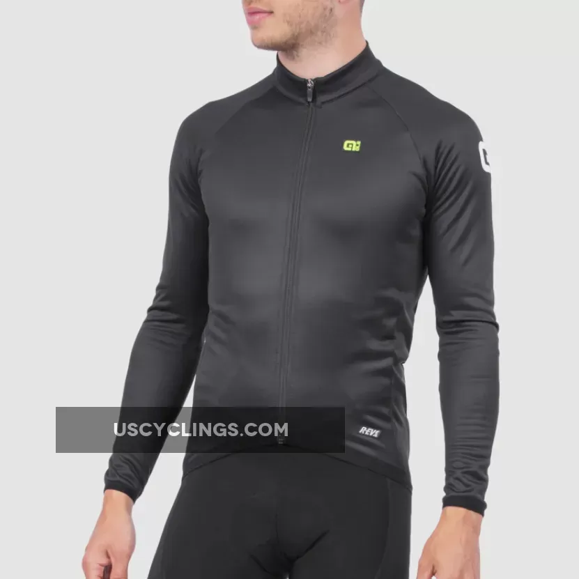 Ale R-EV1 Thermal Long Sleeve Jersey - Black L22011401 Online