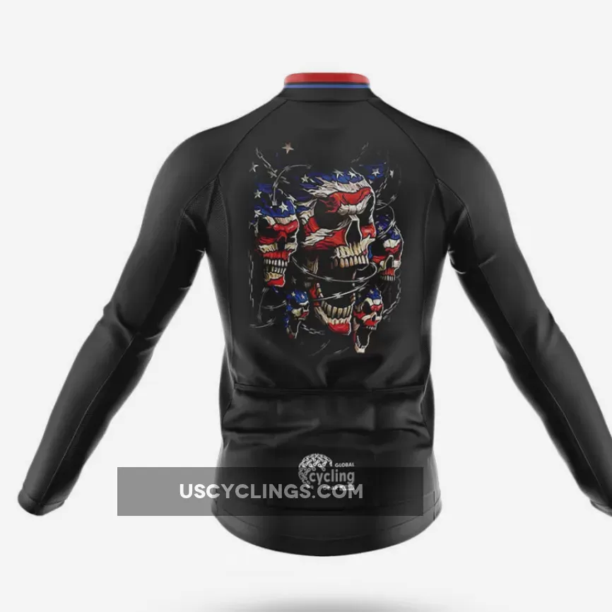 USA Flag Skull V3 - Men's Cycling Kit / Full Set Online