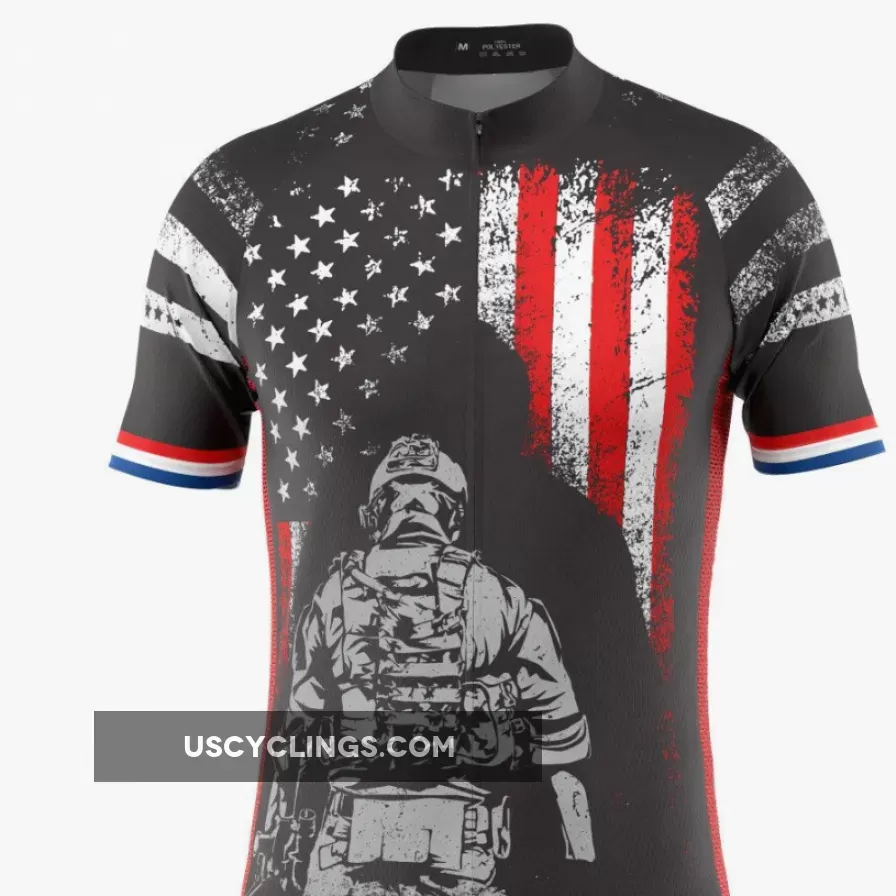 New Releases Men's Military Service Sacrifice Short Sleeve Cycling Jersey