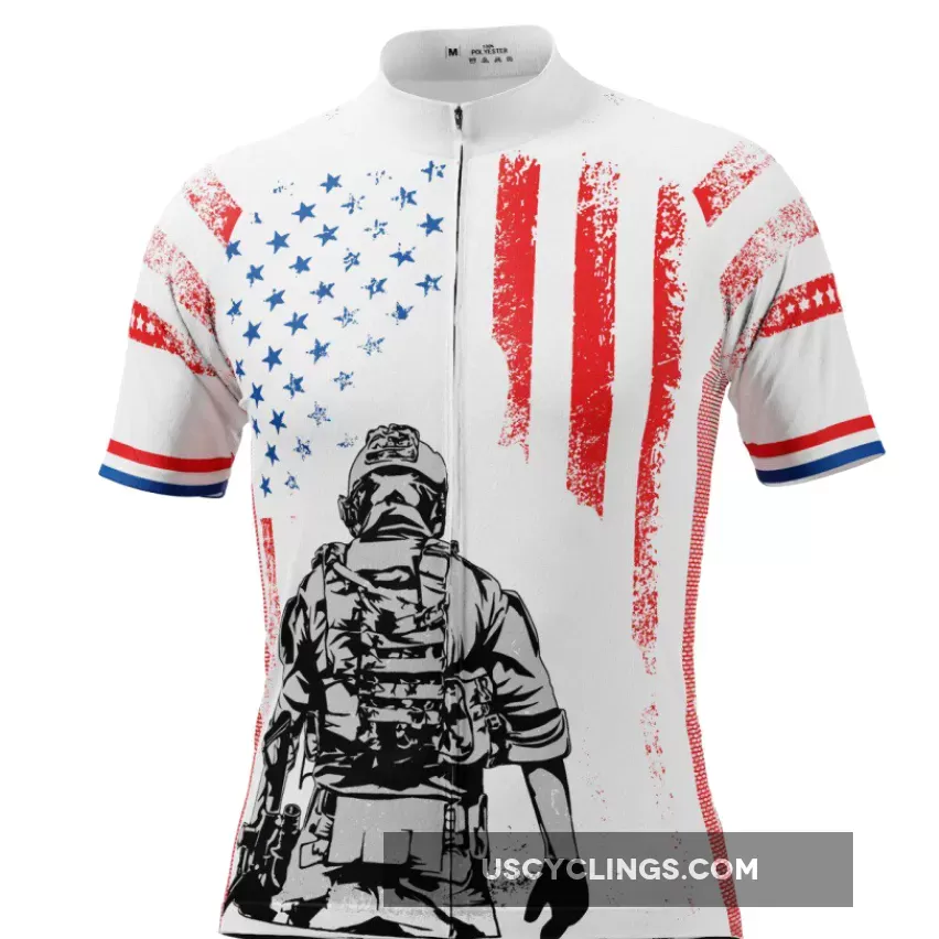 New Releases Men's Military Service Sacrifice Short Sleeve Cycling Jersey