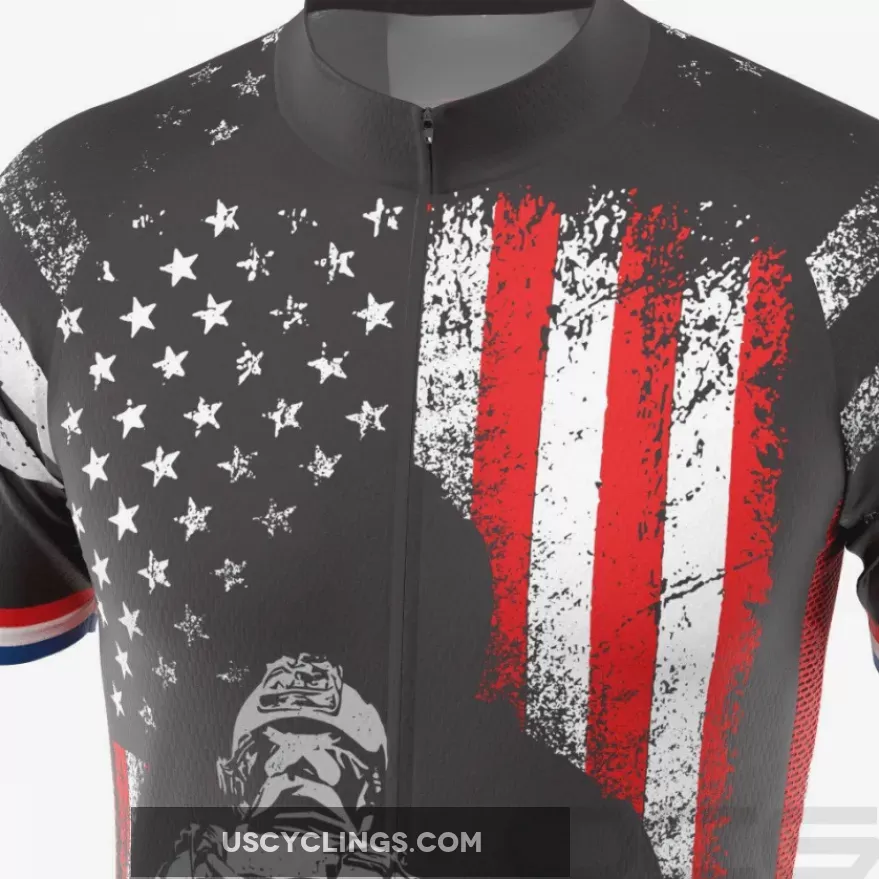 New Releases Men's Military Service Sacrifice Short Sleeve Cycling Jersey