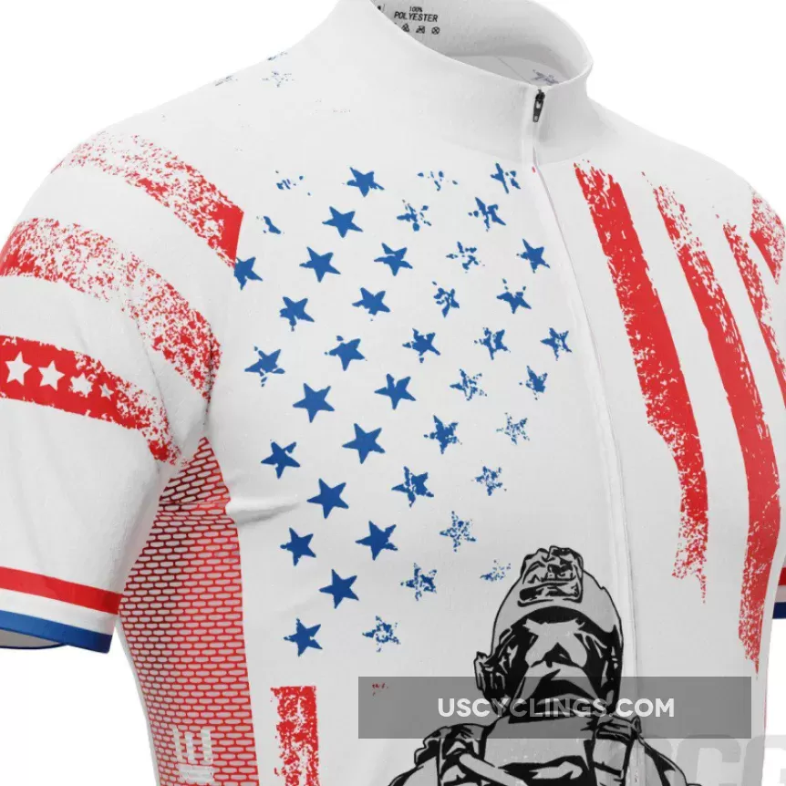 New Releases Men's Military Service Sacrifice Short Sleeve Cycling Jersey