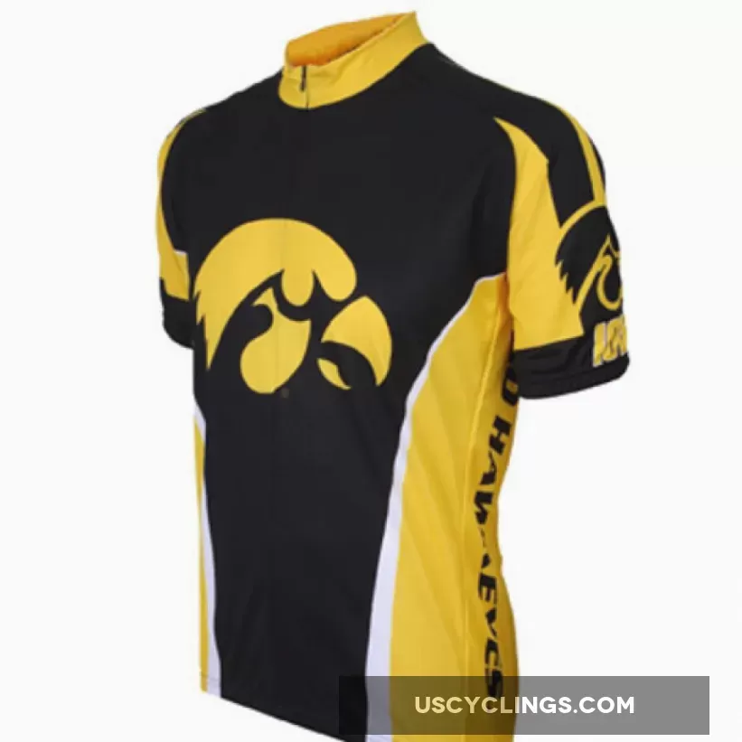 NCAA UI, U of I, UIowa Iowa Hawkeyes Short Sleeve Cycling Jerseys