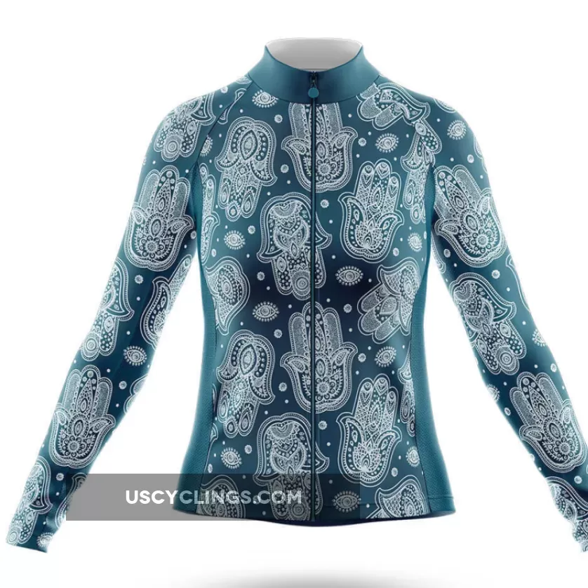 Hamsa Hand - Women's Cycling Kit / Long Sleeve Jersey