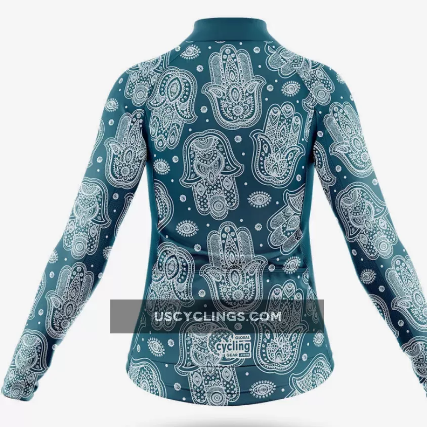 Hamsa Hand - Women's Cycling Kit / Long Sleeve Jersey