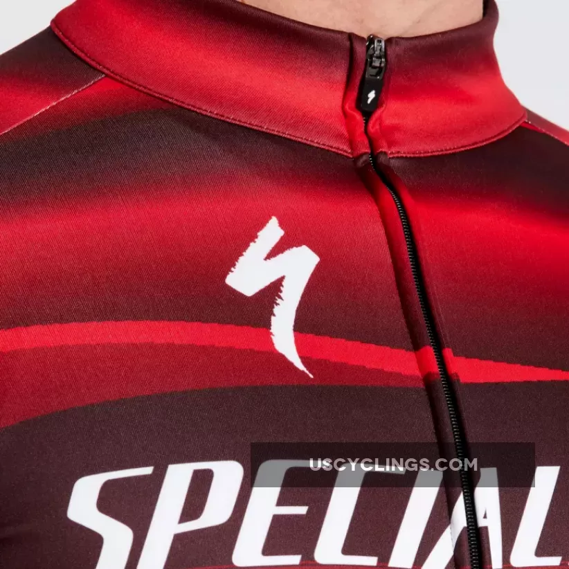 Specialized SL Team Expert Softshell long sleeves jersey - Red - maillot specialized