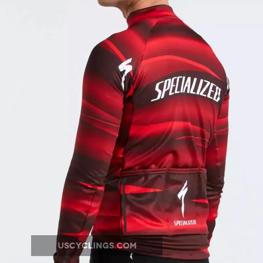 Specialized SL Team Expert Softshell long sleeves jersey - Red - maillot specialized