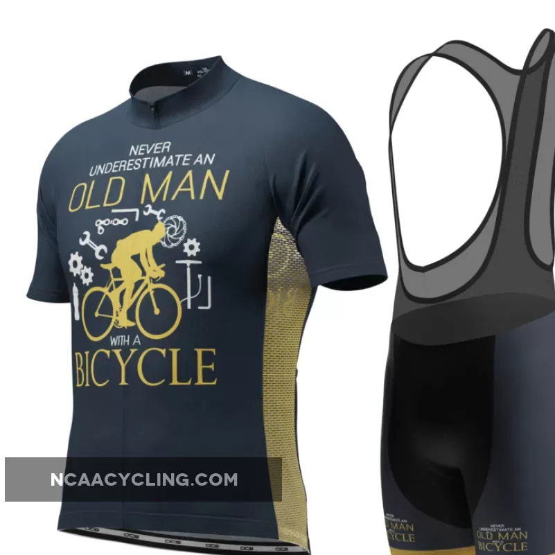 Men's Old Man Bicycle Short Sleeve Cycling Kit For Sale