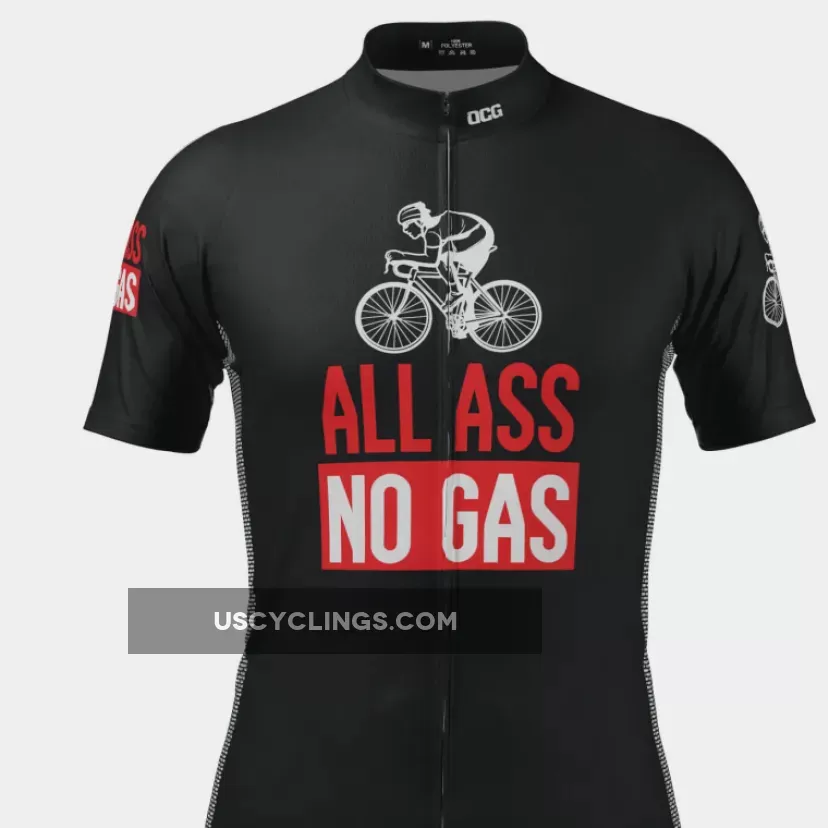 For Sale Men's All Ass No Gas Short Sleeve Cycling Jersey