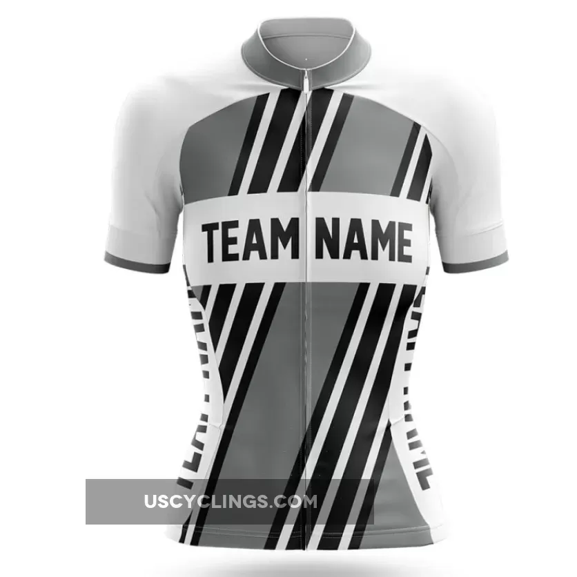 Custom Team Name M5 Grey - Women's Cycling / Jersey Only