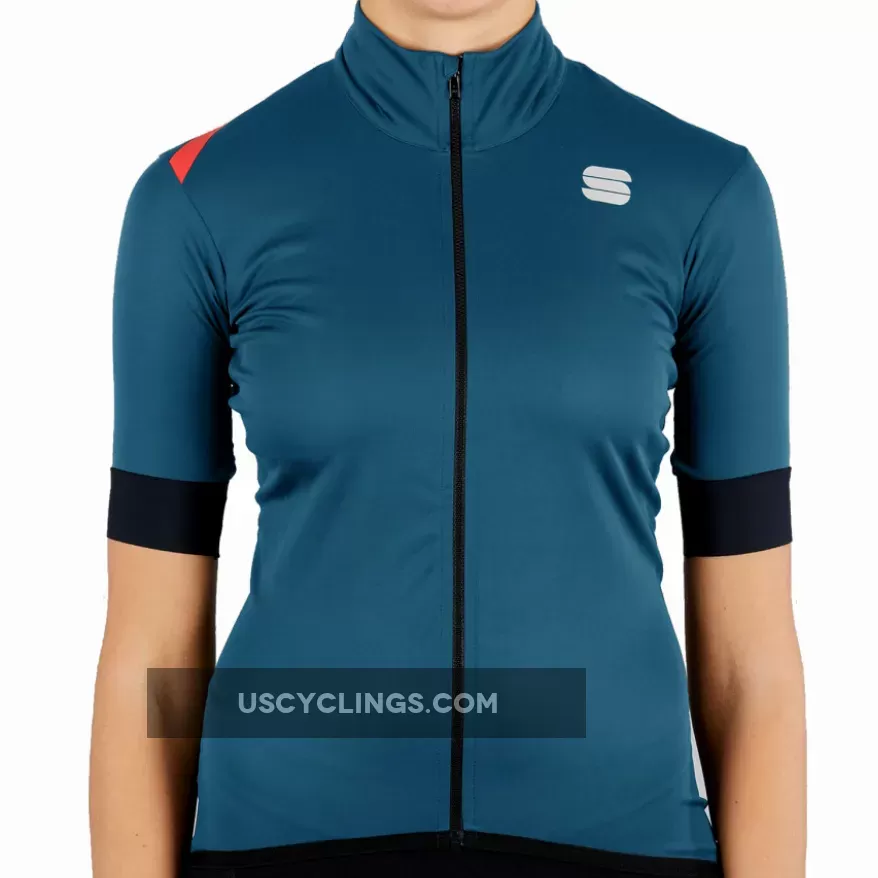 Sportful Fiandre Light Norain Woman Jersey - Blue Green 1120042-435 Online