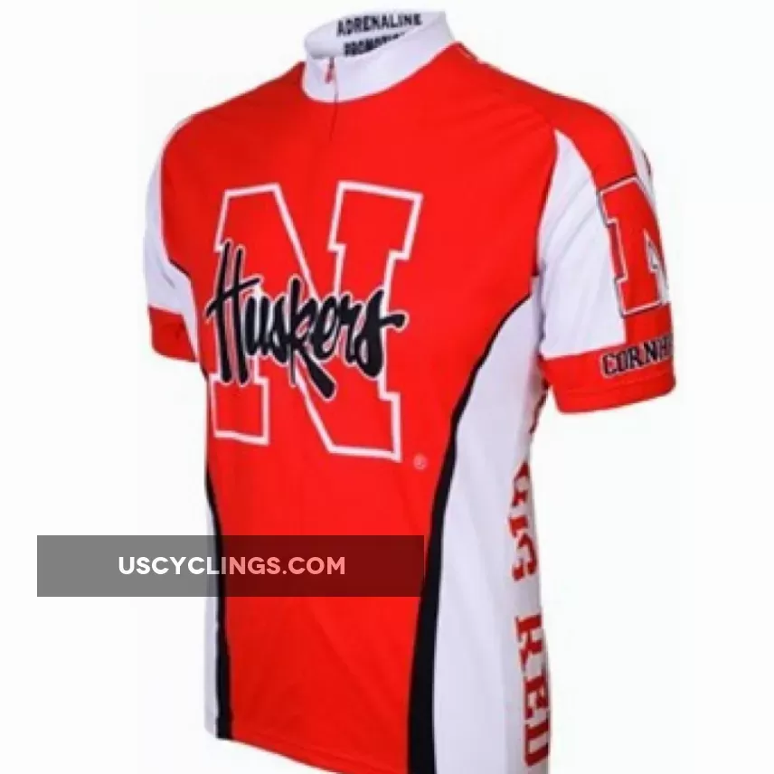 UNL University Of Nebraska–Lincoln Cornhuskers Cycling Short Sleeve Jersey For Sale