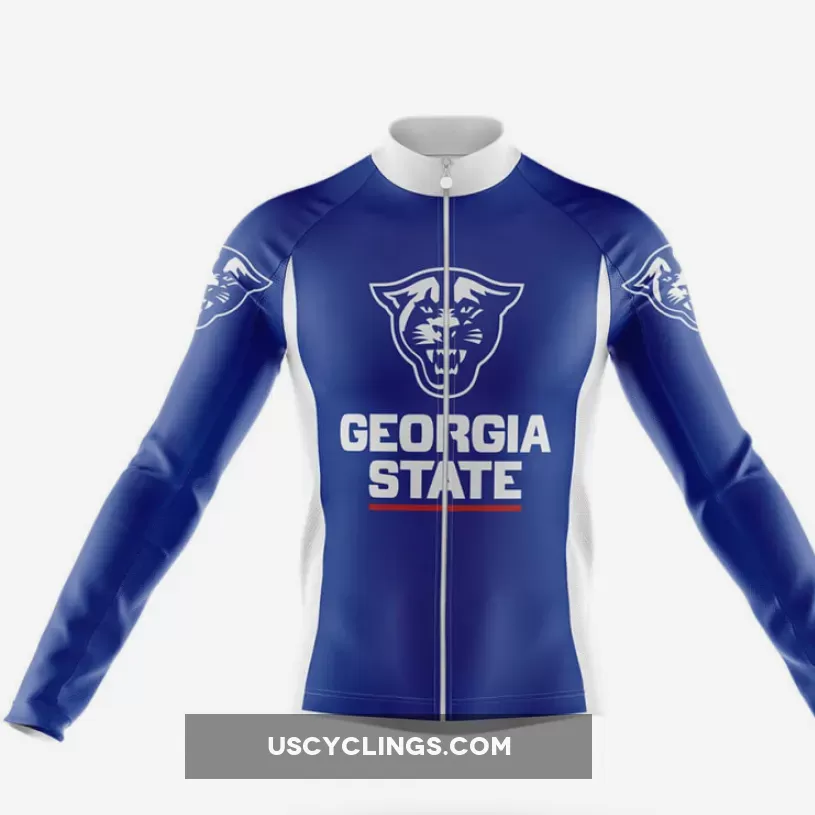 Georgia State Long Sleeve Cycling Jersey Restock