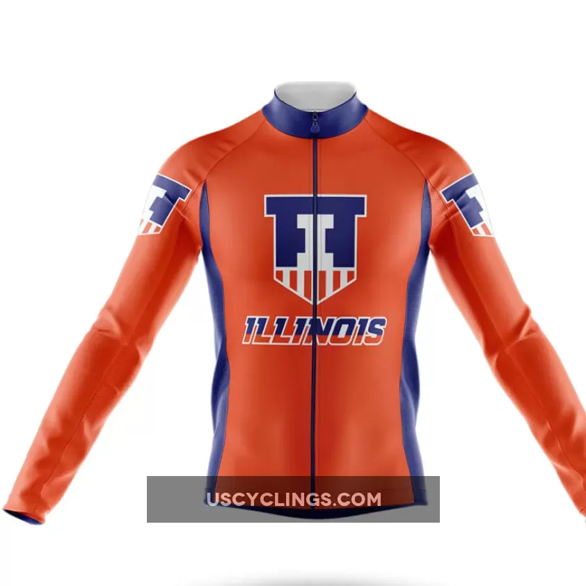 Illinois Shield Cycling Kit - Long Sleeve Jersey