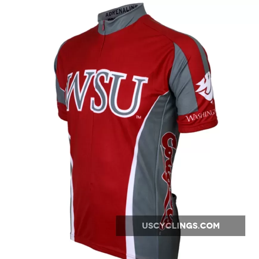 Washington State University (WSU) Cougars Cycling Short Sleeve Jersey For Sale