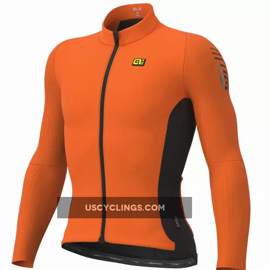 Ale R-EV1 Warm Race Long Sleeve Jersey - Orange L20005529 New Releases
