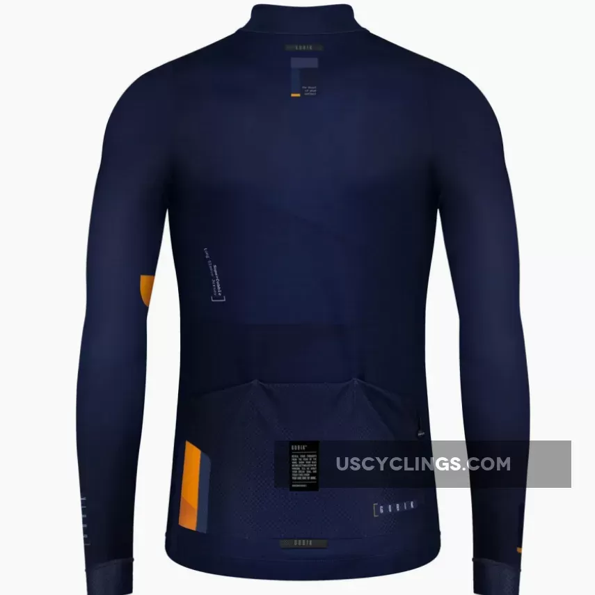 Gobik Supercobble Moonlit Long Sleeves Jersey - Blue 10-01-002-010-10 For Sale