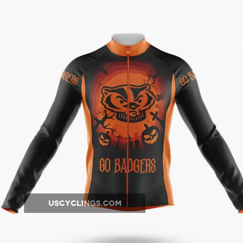 Halloween Badgers Long Sleeve Cycling Jersey Only Restock