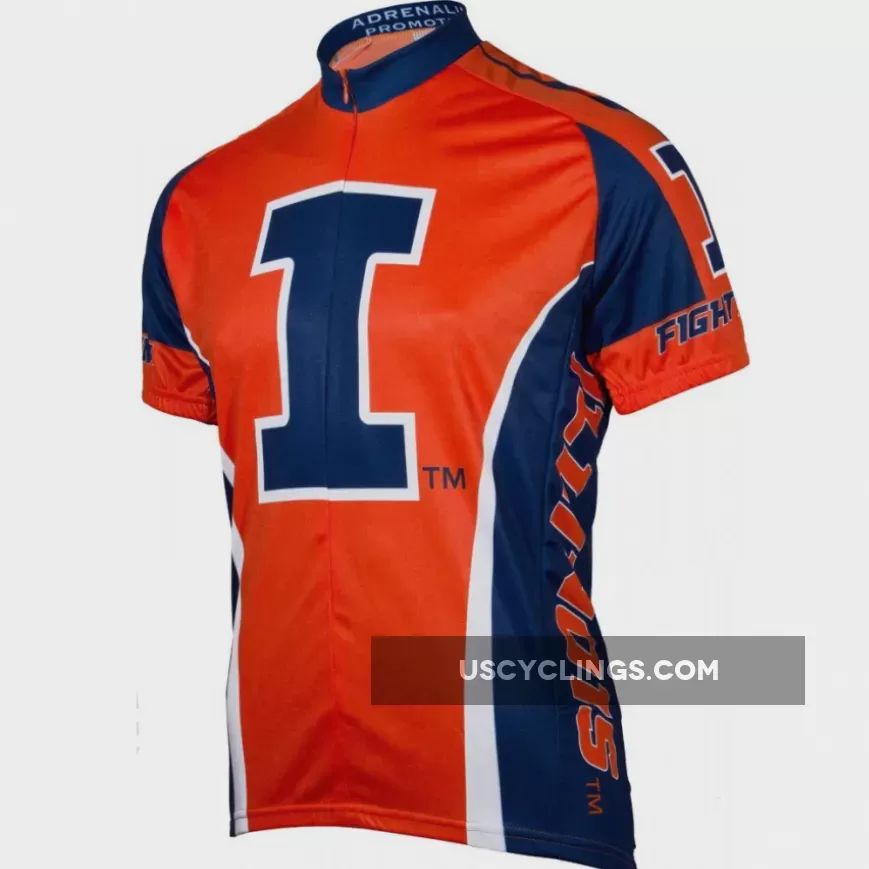 NCAA UIUC U of I, Illinois Fighting Illini Cycling Jerseys