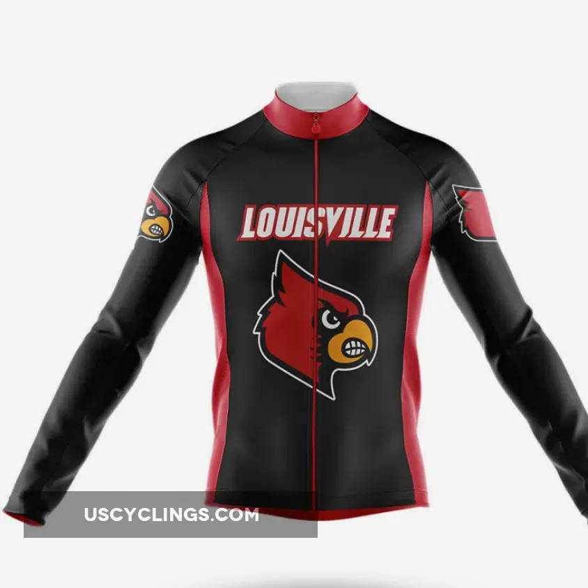 Louisville Cardinals Long Sleeve Cycling Jersey For Sale