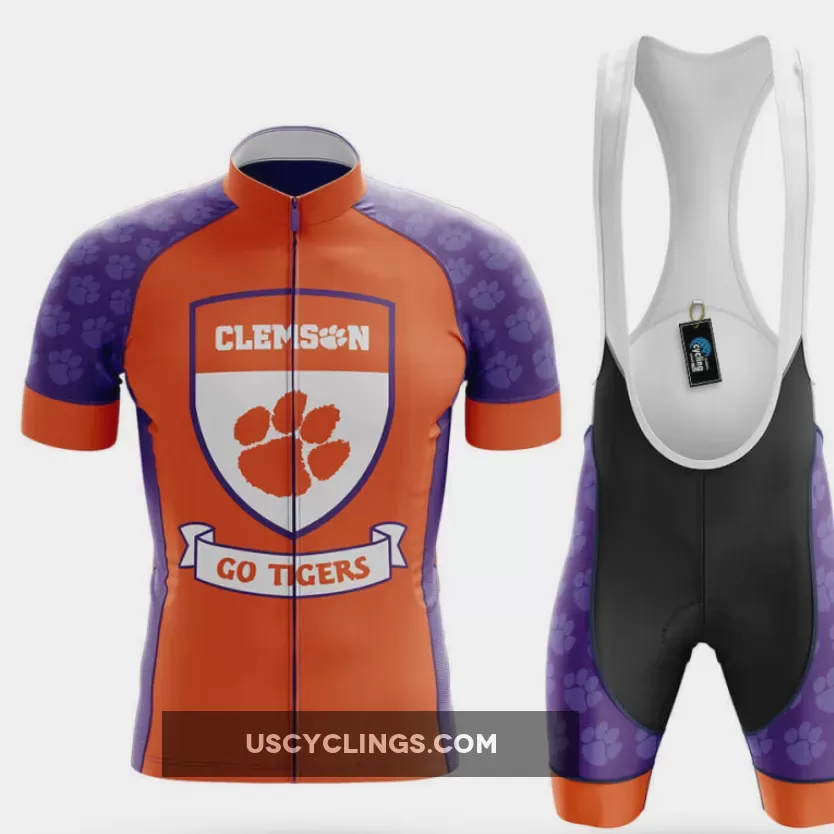 Clemson Tigers Shield - Men's Cycling Kit / Full Set