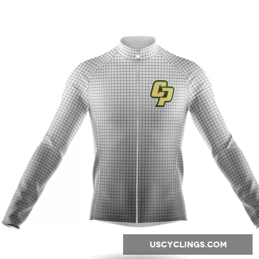 Retro California Polytechnic State University Long Sleeve Cycling Jersey