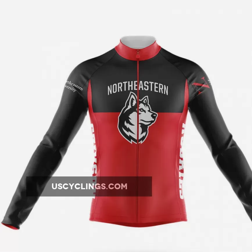 Northeastern University Long Sleeve Cycling Jersey Ver.2
