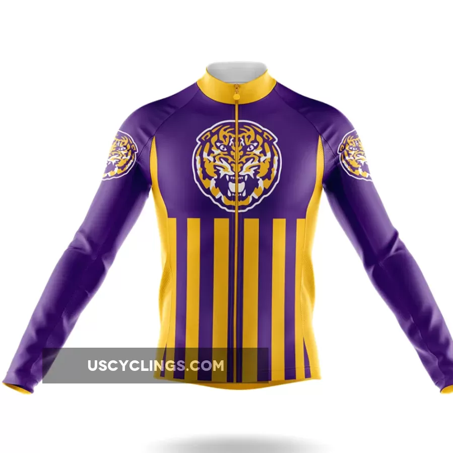 Louisiana State University USA Long Sleeve Cycling Jersey