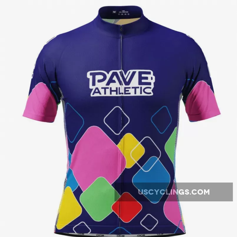 PAVE Athletic Modern Mapei Short Sleeve Cycling Jersey / modern cycling jersey design