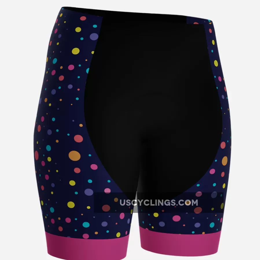 Women's Rainbow Polka Dot Cycling Kit Online