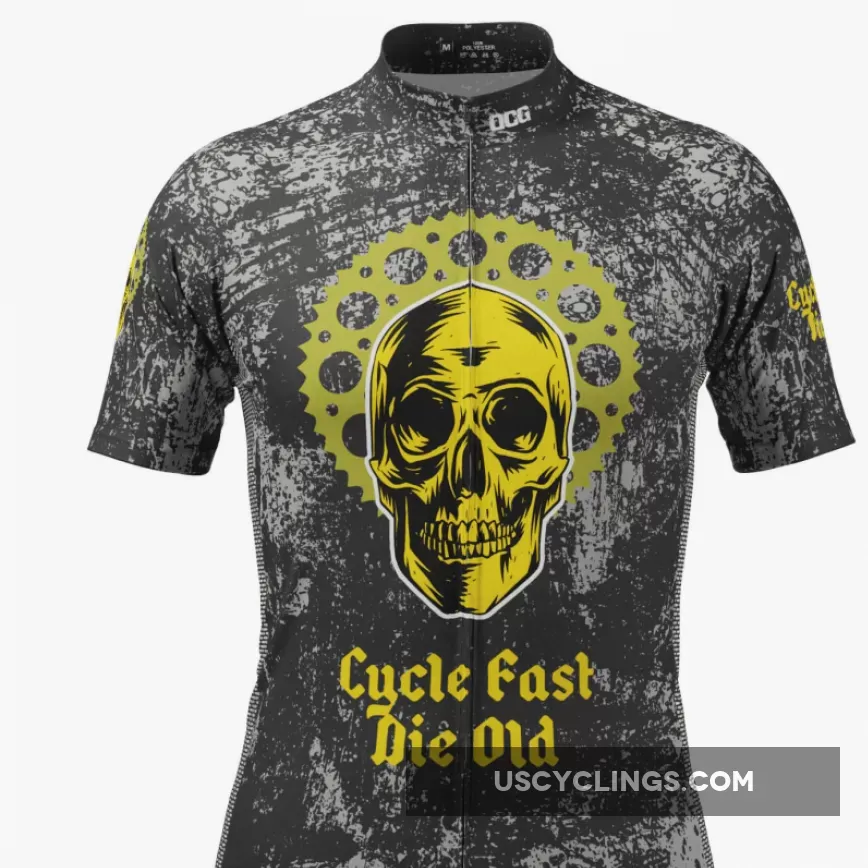 Men's Cycle Fast Die Old Short Sleeve Cycling Jersey cyclefast