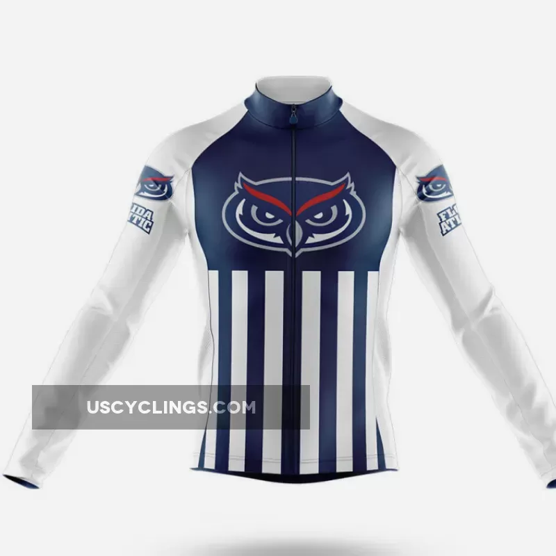 Florida Atlantic University USA Long Sleeve Cycling Jersey