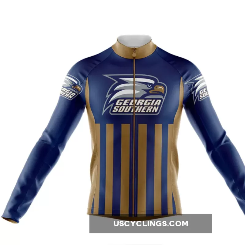 Georgia Southern University USA Long Sleeve Cycling Jersey