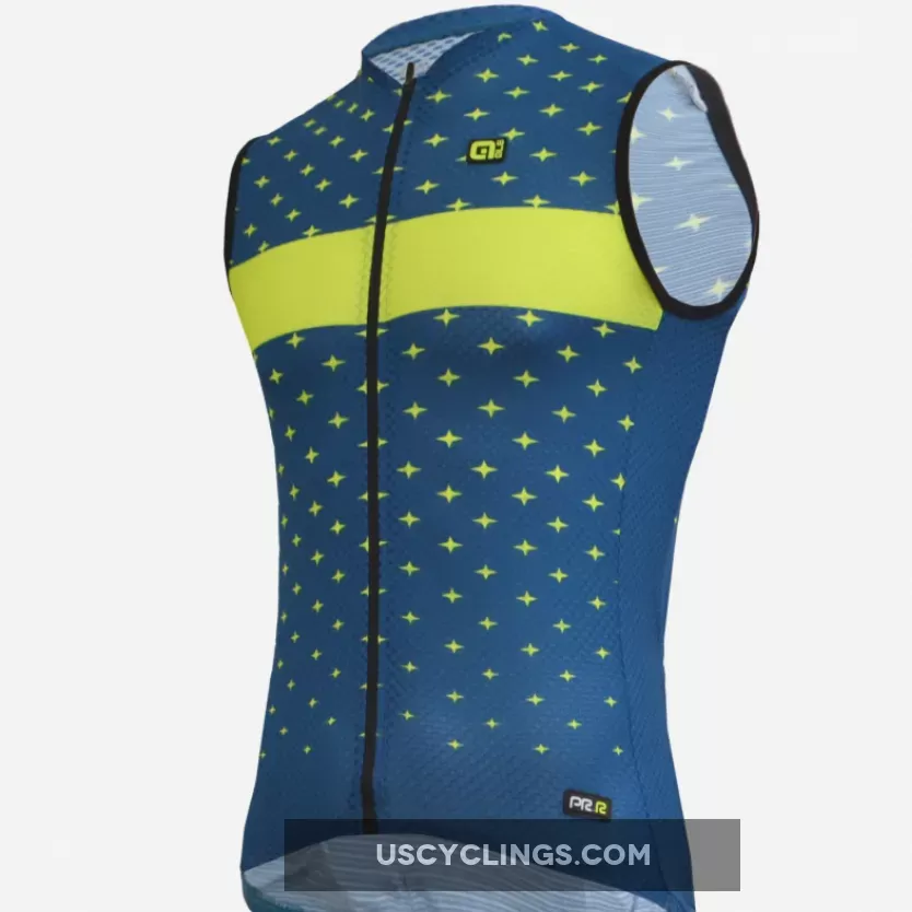 Ale PRR Stars Sleeveless Jersey - Green L21204462 Online