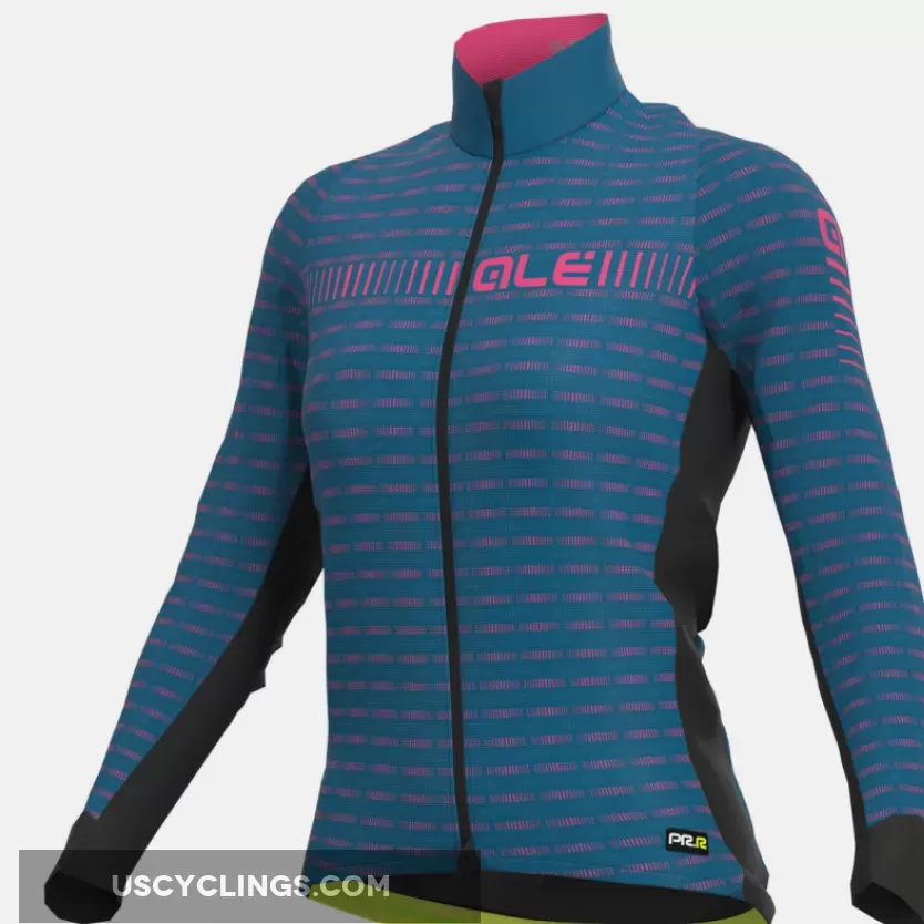 Ale PRR Green Road Long Sleeve Woman Jersey - Light Blue L21009628 For Sale
