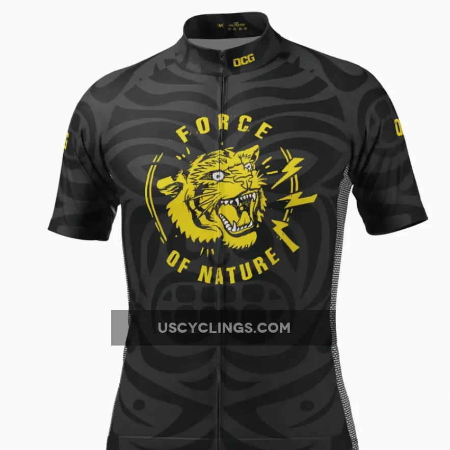 Men's Force of Nature Tribal Short Sleeve Cycling Jersey / tribal jersey