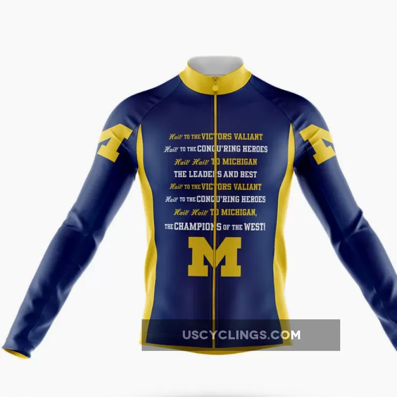 Wolverines Fight Song Long Sleeve Cycling Jersey For Sale