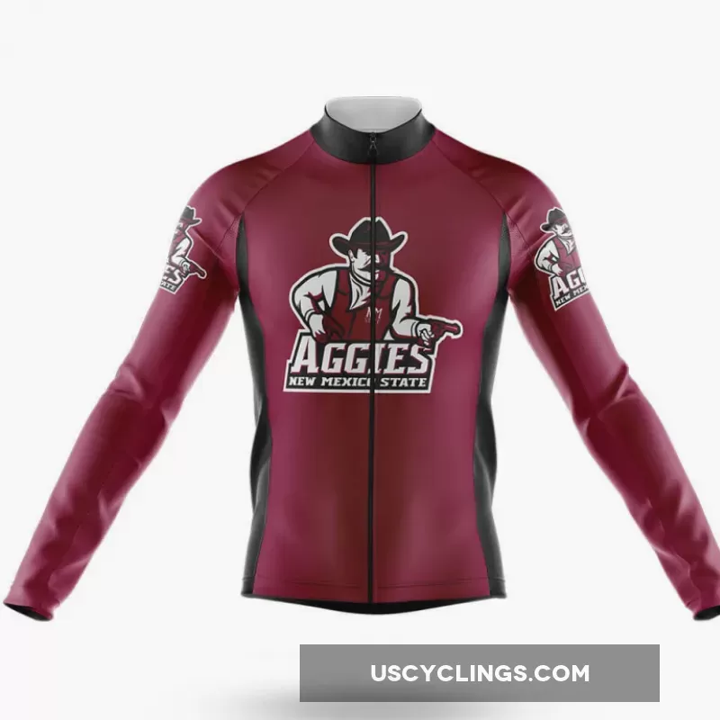 New Mexico State Aggies Long Sleeve Cycling Jersey For Sale