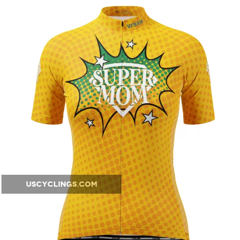 Online Women's Super Mom Short Sleeve Cycling Jersey