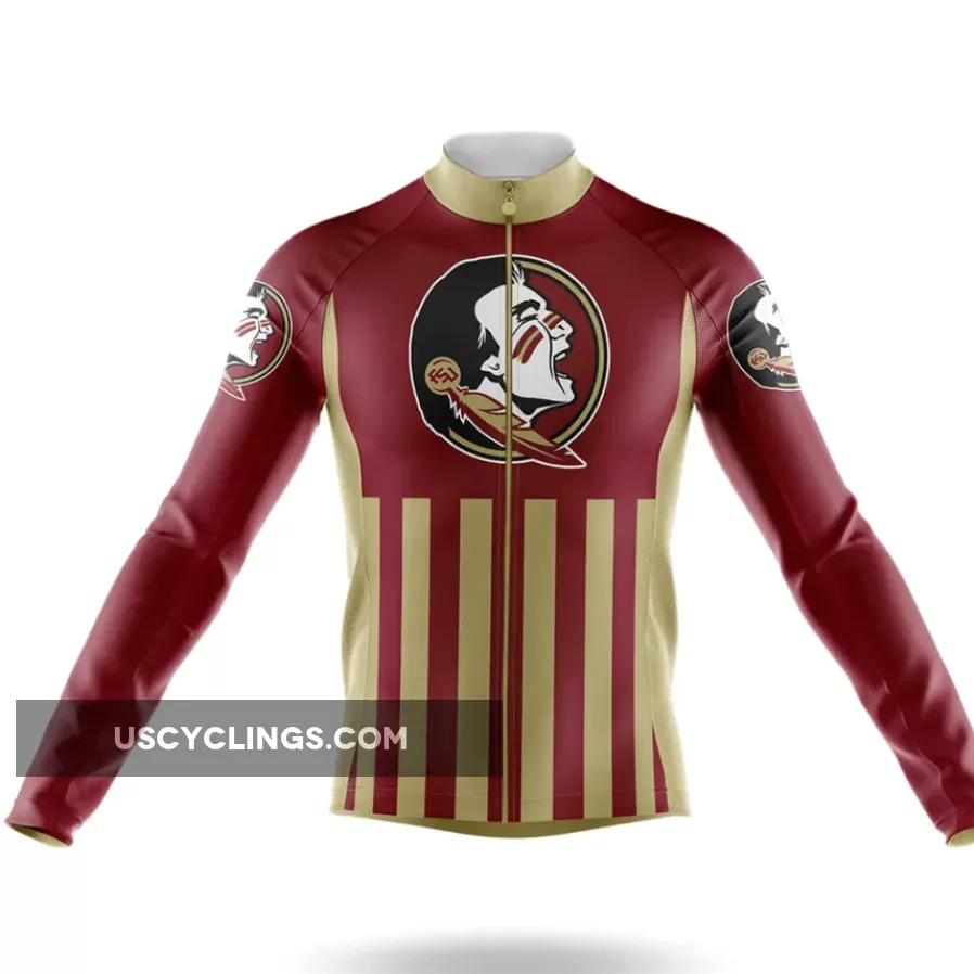 Florida State University USA Long Sleeve Cycling Jersey