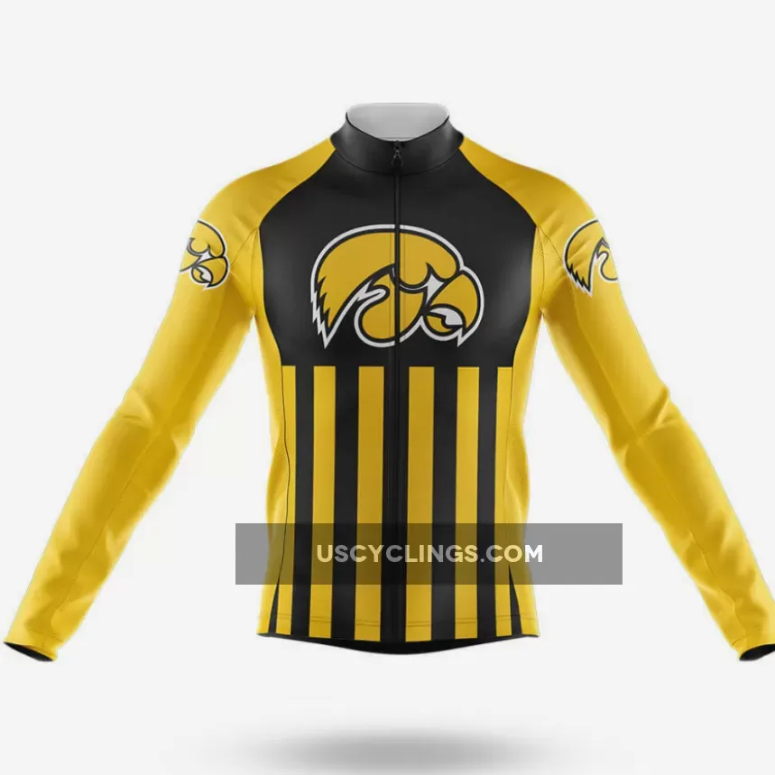 University of Iowa USA Long Sleeve Cycling Jersey Only