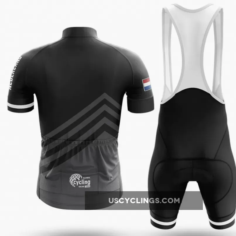 Nederland S5 Black - Men's Cycling Kit / Long Sleeve Jersey