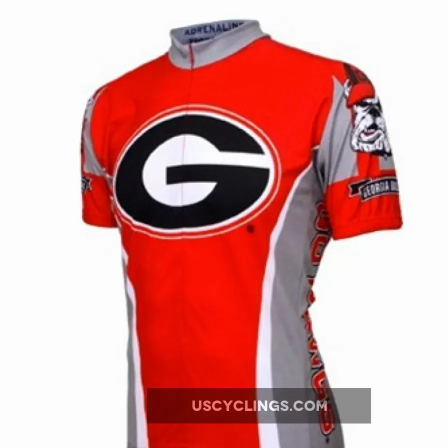 UGA University Of Georgia Bull Dogs Cycling Short Sleeve Jersey For Sale