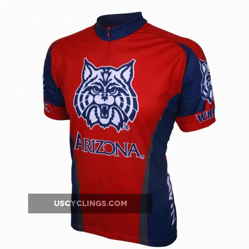 U Of A, UA University Of Arizona Wildcats Red Cycling Jersey Online