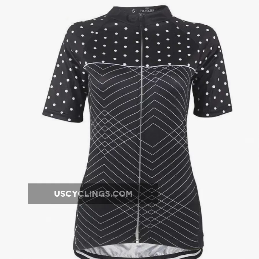 Women's Polka Dot Zigzag Cycling Jersey Online