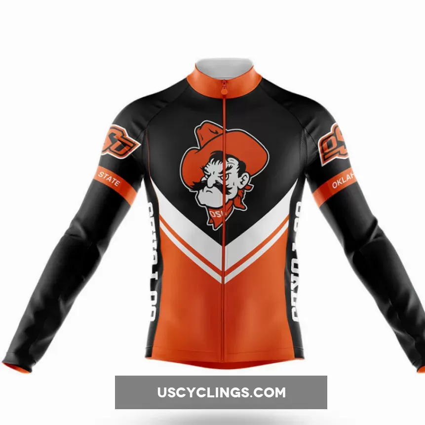 Oklahoma State University Long Sleeve Cycling Jersey Ver.3