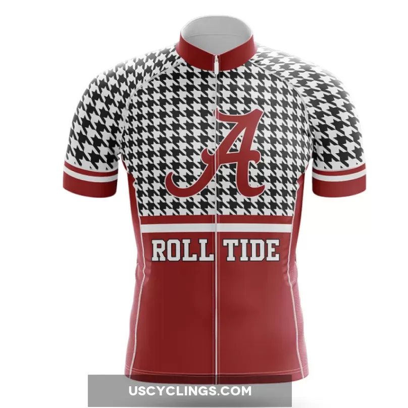 Online Crimson Tide Houndstooth Pattern Cycling Jersey Only