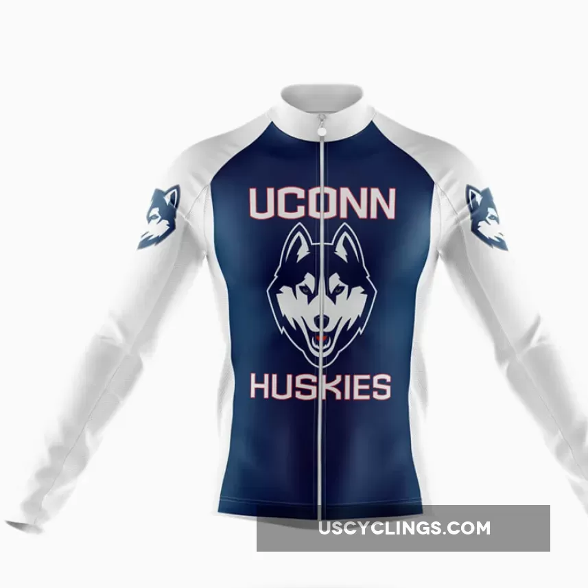 Where To Buy UConn Huskies Long Sleeve Cycling Jersey